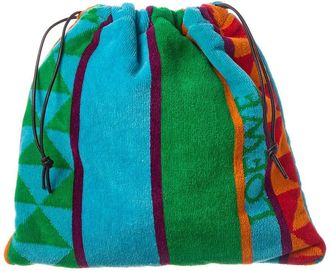 Loewe Small Drawstring Terry Cloth Pouch