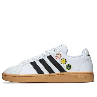 adidas neo x Smiley Grand Court Black White GY4995