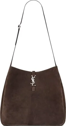 Saint Laurent Le 5 A 7 Maxi Hobo In Suede