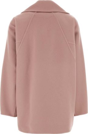 Loewe Pink Exterior: Wool Cappotti Coat