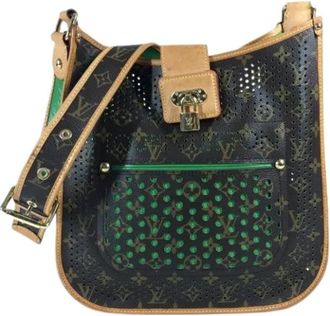 Louis Vuitton Pre-owned Vintage Canvas Cross Body Bag - Dames - Vintage Schoudertas - Bruin - ONE Size - Vintage