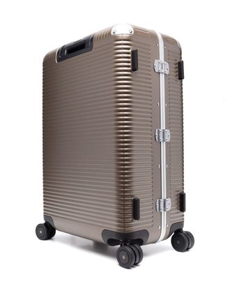FPM Milano Bank Light Spinner 68 Check-In suitcase - unisex - Calf Leather/Polyester/Polycarbonite/Aluminium - OS - Brown