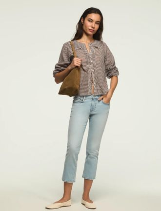 Lucky Brand Womens Mid Rise Sweet Crop