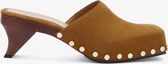 Ganni Brown June Sabot Mule in