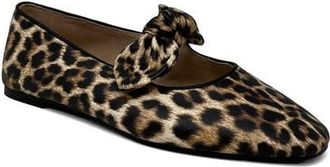 Shushop April Mary Jane Flat in Leopard Print at Nordstrom, Size 6.5