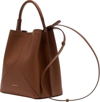 Victoria Beckham Womens Calfskin Leather Bucket Bag Brown