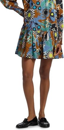 Marie Oliver Irena Floral Minidress In Oasis