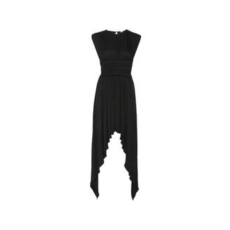 Alaia Asymmetric Handkerchief-hem Midi Dress