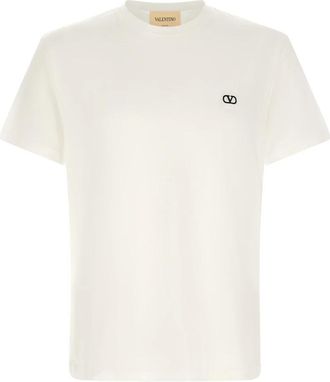 Valentino Garavani VLogo Signature T-shirt - Heren - T-shirts - Wit - L - Katoen - Tops