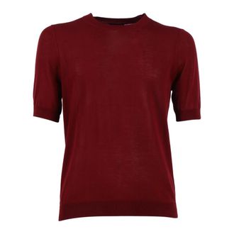 Ballantyne Pullover Manica Corta - male - Ballantyne - T-Shirts - Red - M - Tops