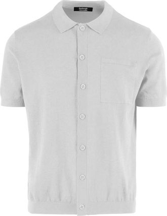 Bomboogie Maglia polo in lino e cotone - - Knitwear - Uomo - Bianco - 3XL