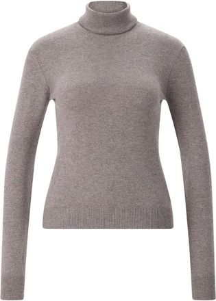 Saint Laurent Kasjmieren breigoed - Dames - Truien - Bruin - Maat: S Kasjmier