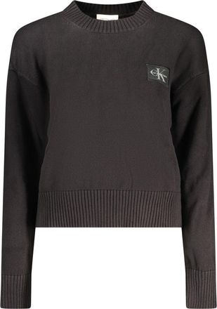 Calvin Klein Nero Katoenen Dames Trui