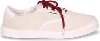 Moncler Schoenen, Heren, Beige, 42 EU, Su&egrave;de, Beige su&egrave;de bovenkant. Wit