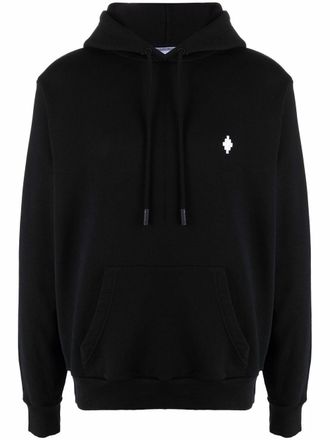 Marcelo Burlon Felpa con ricamo - Nero