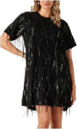 Co'Couture Sillacc Sequin Dress - Dames - Korte kleedjes - Zwart - S - Polyester - Kleedjes