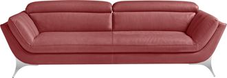 Egoitaliano 2,5-Sitzer »Sueli, extravagantes Design und erstklassiger Sitzkomfort,« Bezug Leder, inklusive Kopfteilverstellung