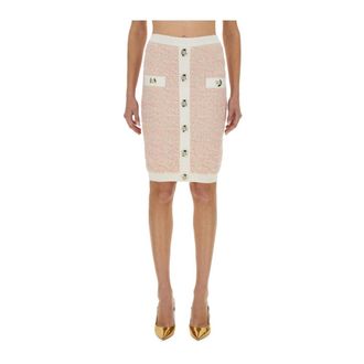 Balmain Mujer, Faldas, Rosa, Talla: S