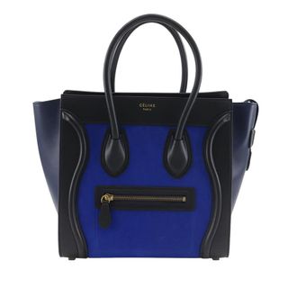 Celine Pre-owned Celine Micro Tricolor Nubuck and Calfskin Luggage Tote Ladies TYL7F10BPYP07VGL