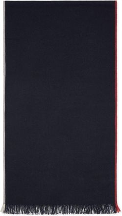 Brunello Cucinelli Blue Cashmere and cotton scarf
