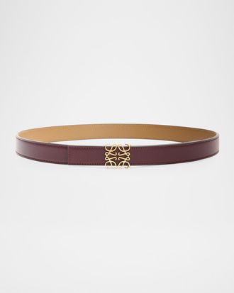 Loewe Anagram Reversible Leather Belt