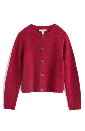 Seasalt Cornwall Dawson Pick Merino Wool Blend Cardigan in Dahlia at Nordstrom, Size 10 Us