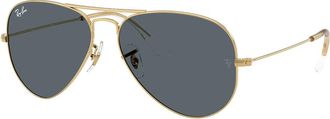 Ray-Ban RB3025 Aviator Large Metal 9219R5 Mens Sunglasses Gold Size 55
