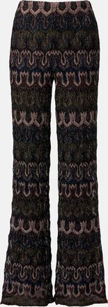 Missoni Intarsia lam&eacute; flared pants