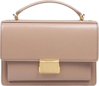 Golden Goose Cappuccino Leren Handtas met Klep Sluiting - Dames - Handtassen - Bruin - ONE Size - Leer - Tassen