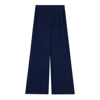 Oltre Dames, Broeken, Blauw, Maat: XL Viscose