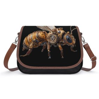 Generic Steampunk Bee Fashion Womens Crossbody Bags Novelty Handbag Shoulder Bag Purse