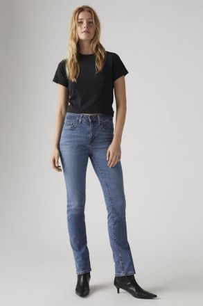 Levi's Vaqueros rectos de talle alto 724 - Mujer - 24X30 - Lavado medio / Blue Wave Mid