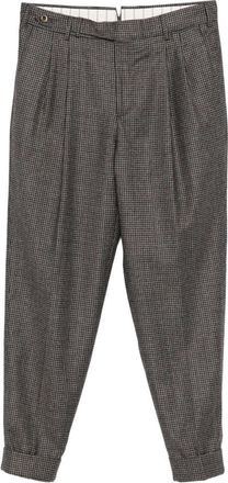 Pantaloni Torino Gray Casual Trousers With Pleats