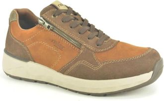 Rieker N3267 Runner - Heren - Sneakers - Bruin - 46 EU - Leer - Schoenen