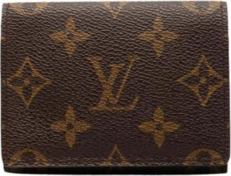 Louis Vuitton Pre-owned Wallets, female, Brown, Size: ONE SIZE Pre-owned Monogram Card Case
