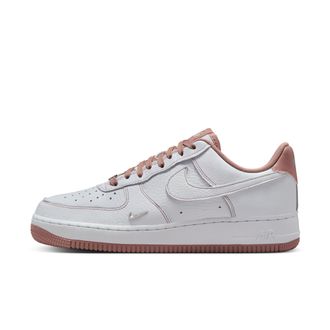 Nike Womens Air Force 1 07 Mini Jewel Shoes in White | IB6543-100