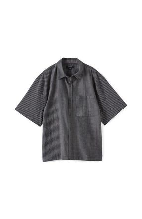 Cotton On Mens Darcy Short Sleeve Shirt in Black Mini Check at Nordstrom, Size Xx-Small