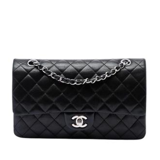Chanel Pre-owned Vintage Double Flap Shoulder Bag - Dames - Pre-owned - Zwart - Maat: ONE Size Leer