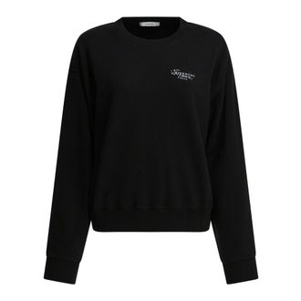 Givenchy Sweatshirts, female, Black, XS, Sweatshirt in Fleece with Stamp Print