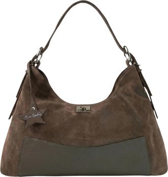 Pierre Cardin Schoudertas - Dames - Schoudertassen - Bruin - ONE Size - Leer - Tassen