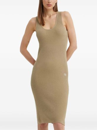 G-Star ribbed sleeveless midi dress - Beige