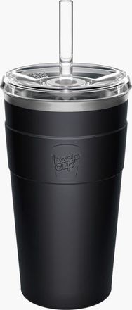 KeepCup Cold Cup Thermal with Coffee Straw in Black at Nordstrom, Size Large