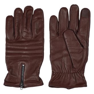 Howard London Leren Handschoenen Tim - Heren - Handschoenen - Bruin - 9 IN - Wol - Accessoires