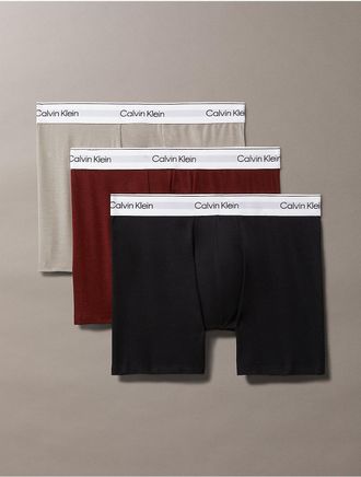 Calvin Klein Mens Icon Cotton Stretch 3-Pack Boxer Brief - Multi - M