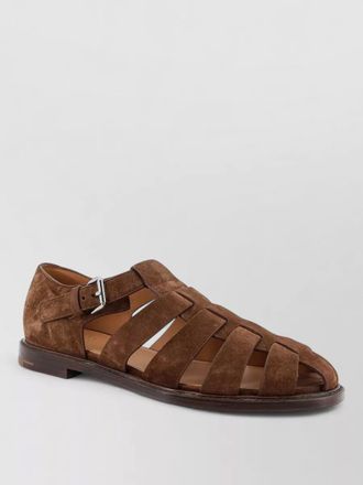 Churchs fisherman sandals suede finish leather sole