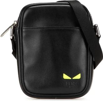 Fendi Pre-owned Cross Body Bags, female, Black, Size: ONE SIZE Pre-owned Leather crossbody-bags