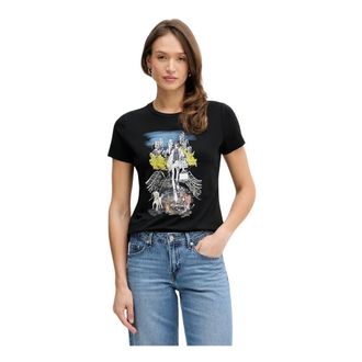 DKNY Dkny, Dames, Tops, Zwart, Maat: XS Katoen