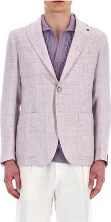 Tagliatore Jassen Lila - Heren - Blazers - Paars - S - Wol - Jassen