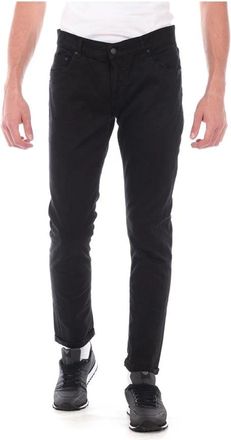 Daniele Alessandrini Jeans - Heren - Slim Fit Jeans - Zwart - W31 - Katoen - Jeans