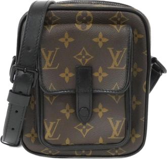 Louis Vuitton Marron Coated Canvas Shoulder Bag (Pre-Owned)